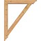 Ekena Millwork Traditional Traditional Smooth Bracket w/ Offset Brace, Western Red Cedar, 5 1/2"W x 32"D x 40"H BKT0604X32X40TRA01SWR - alternate 3